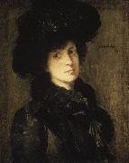 julian alden weir Girl in Black china oil painting reproduction